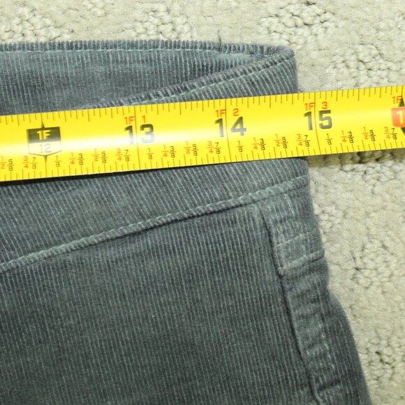 Fabrizio Gianni Women's 6 Grey Stretch for High Comfort Mini Corduroy Pants - Picture 5 of 6